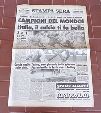 Stampa Sera ITALIA CAMPIONE DEL MONDO Mondiali calcio - 12 luglio 1982 12/7/1982