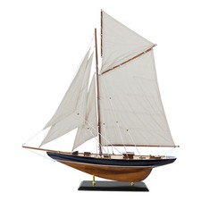 Modello Di Barca A Vela In Legno/Tela 75 X 82 Cm Sea-Club