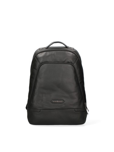 Zaino uomo pelle nera con - pelle,
