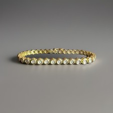Bracciale Tennis In Oro Giallo