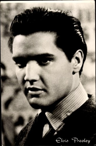 Cartolina cantante elvis - cartolina,