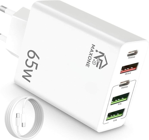 Caricatore usb 65w gan - c,