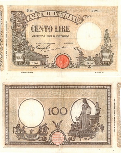 Italia regno 100 lire - italia,,