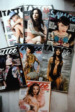 lotto 7 riviste tatuaggi varie