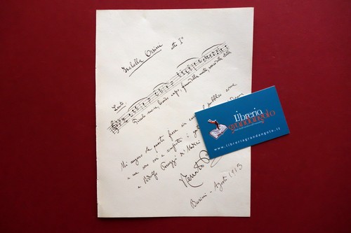 Autografo renato brogi - autografo,