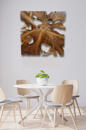Teak Radica Quadro su Tela