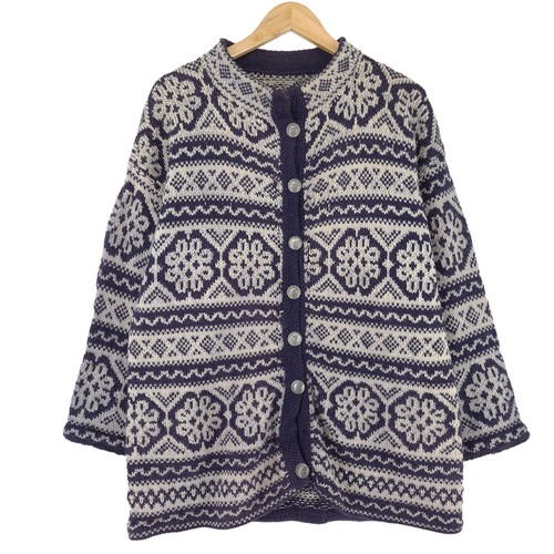 Cardigan blu nordic scandinavo - cardigan,