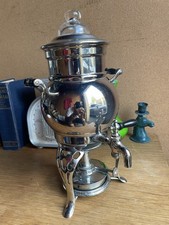 Landers Frary Clark caffettiera alcolica 1910 vintage nichel rame