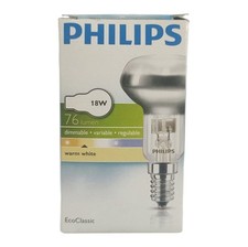 Philips EcoClassic riflettore alogeno 18W E14 SES opaco 30° lampadina dimmerabile NUOVO