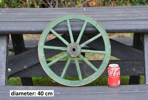 Vecchio carrello legno - carrello, in