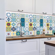 Adesivi murali in pvc per piastrelle bagno e cucina wall stickers cover tiles 