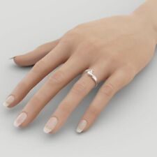 Solitario 14K Oro Bianco