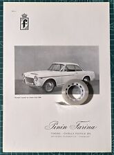 Rarissima Pubblicita’ FIAT 1500 Coupe’ 2 posti Pinin Farina 1959