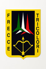 ADESIVO FRECCE TRICOLORI STICKER AUTOCOLLANT AEREONAUTICA MILITARE VINTAGE  10X7
