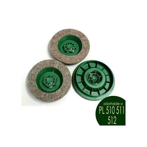 Kit spazzola 3pz feltro - spazzola,