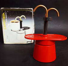 Caffettiera Bialetti Mini Express 2 tazze rossa vintage design Made in Italy