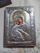 Icona Bizantina Madonna Con