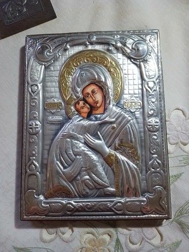 Icona bizantina madonna con - madonna,
