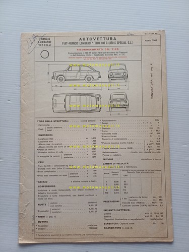 Francis lombardi fiat 850 gl - francis, s