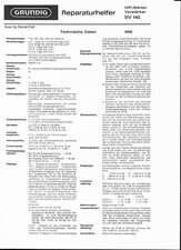 Grundig Service Manual per SV