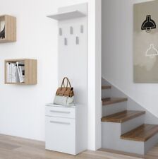 MODAL CASA Mobile ingresso moderno 50xH181 cm appendiabiti bianco design Helena