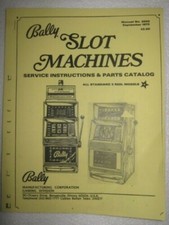 BALLY Slot Machine "MANUALE