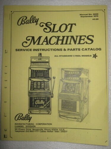 Bally slot machine manuale - bally,