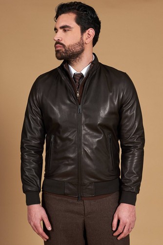 Bomber pelle uomo vera - pelle,