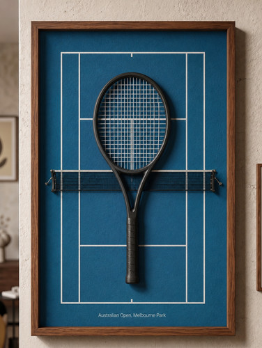 Quadro espositivo tennis con