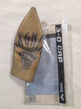 Cuffia Arena Piscina Silicone Nuoto Filippo Magnini Vintage Oro King 3D Cap Ita-