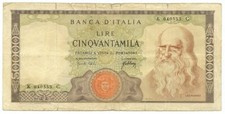 50000 LIRE BANCA D'ITALIA