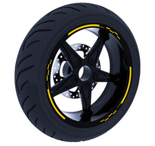 12 Adesivi ruote moto strisce