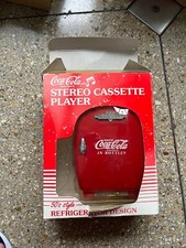 Coca Cola Stereo cassette player vintage inscatolato cuffie come foto(usurate)