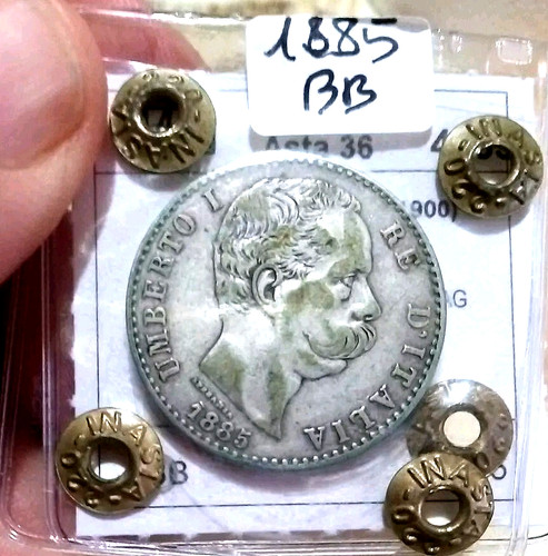 Lire 1885 umberto i molto - umberto,