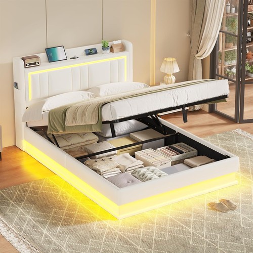 Letto con illuminazione led - con,