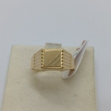 ANELLO DA UOMO CHEVALIERV IN ORO GIALLO 18KT SENZA PIETRE 2,5 GR. N.17 (8225)
