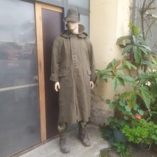 Cappotto Militare Esercito Italiano?-Panno Verde-Cappuccio-Tg.2-Usato x Esposiz.