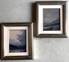 COPPIA ANTICO DIPINTO Omero