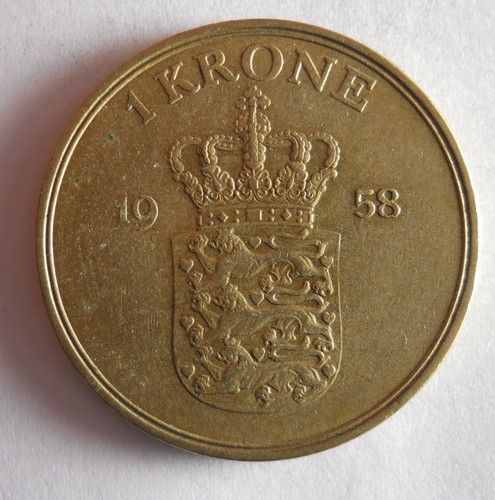 1958 krone danesi - 1958, moneta