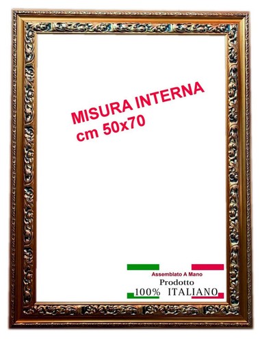 Cornice legno oro antico - in,