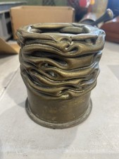 Bossolo Militare Schiacciato Porta Penne Epoca Collezione 