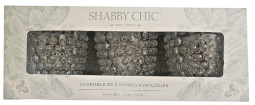 Set bicchieri shabby chic - bicchieri,