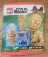FIGURINE POLYBAG FOIL LEGO STAR WARS C-3PO + gonk droid 912310
