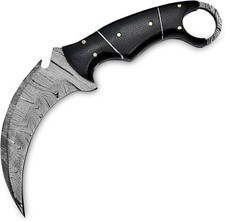 Coltello Karambit damascato