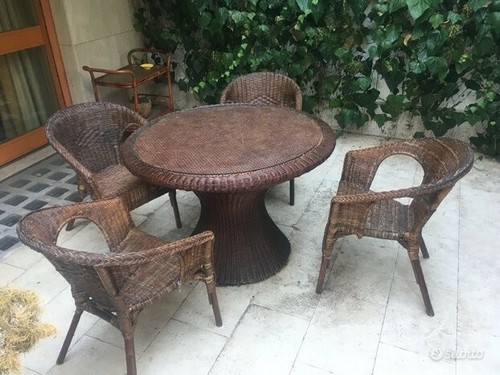 Set giardino tavolo tondo - tavolo,