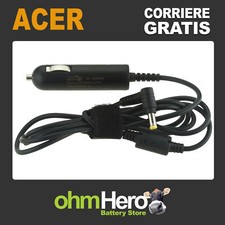 Carica Batteria Alimentatore Auto SOSTITUISCE Acer PA170002, PA-1700-02,