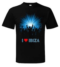 MAGLIETTA I LOVE IBIZA - Space Pacha Clubbing Clubwear Amnesia - Taglia S - XXXL