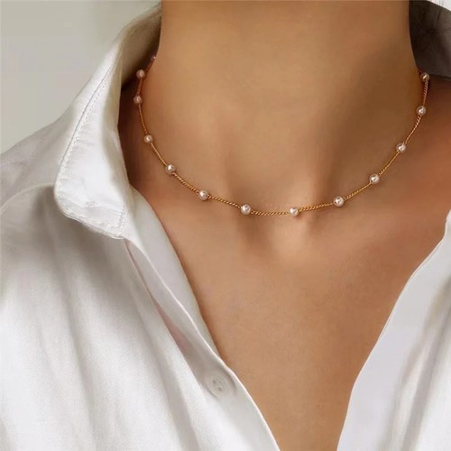 Collana perle imitazione - collana,