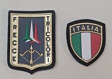 TOPPE PATCH PLASTIFICATE  FRECCE TRICOLORI +SCUDETTO ITALIA BORDO ORO