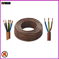 CAVO FILO ELETTRICO MULTIPOLARE 3X1.5 3X2.5 5X1.5 ANTIFIAMMA MARRONE FS180R18